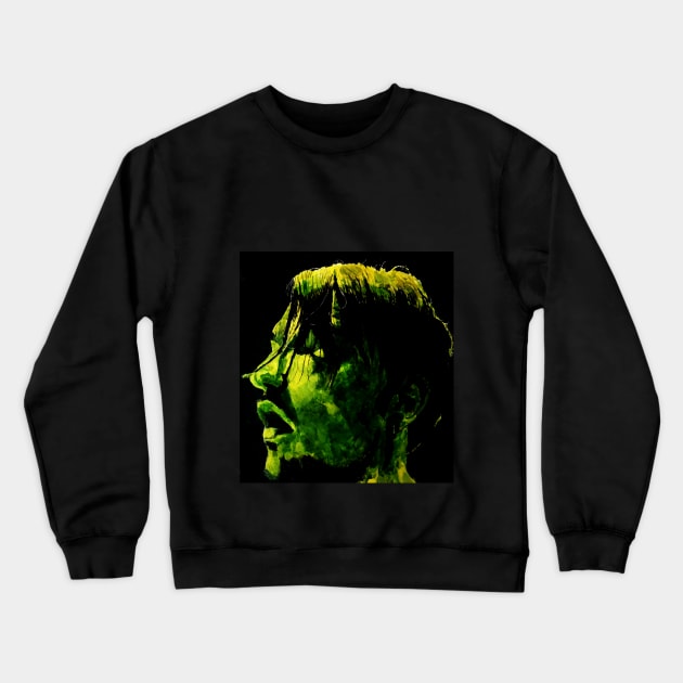 Green face Crewneck Sweatshirt by kirsai89